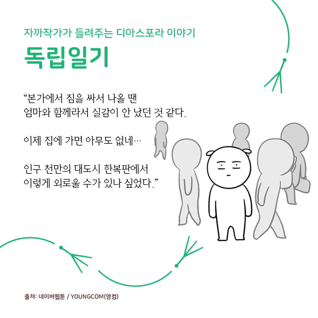 디아스포라 스낵컬처 (6) : 웹툰 <독립일기>
